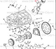 Поршень левый Chevrolet Traverse II