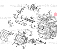 Трубка pcv впускная Cadillac CTS ІІІ