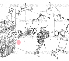 Прокладка выпускного коллектора Cadillac CTS ІІІ