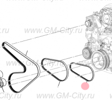 Ремень вакуумного насоса Cadillac Escalade IV
