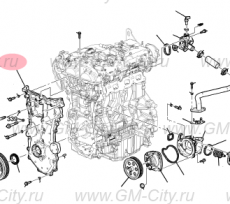 Крышка цепи грм Cadillac ATS