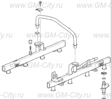 Магистраль топливных форсунок Cadillac Escalade ІІІ
