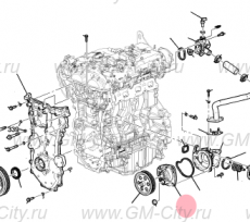 Насос охлаждающей жидкости Cadillac ATS