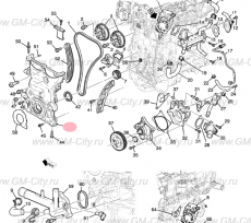 Крышка грм передняя 1.5 Chevrolet Volt II