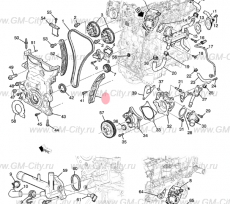 Направляющая цепи грм 1.5 Chevrolet Volt II
