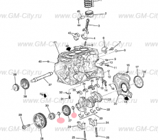 Сальник коленвала передний Chevrolet TrailBlazer III