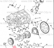 Шкив колевала Chevrolet Traverse II