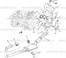 Лямбда-зонд верхний Chevrolet TrailBlazer III