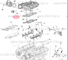 Клапан egr Chevrolet Traverse II