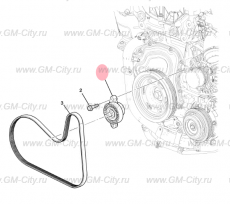 Натяжитель приводного ремня Chevrolet TrailBlazer III