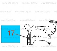 Панель фары опорная Chevrolet Malibu