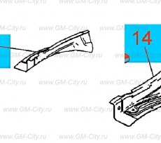 Стяжка задняя внутренней панеди передних колес Chevrolet Malibu