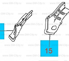 Стяжка передняя внутренней панели передних колес Chevrolet Malibu