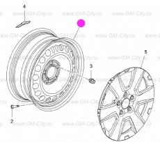 Диск колеса стальной Chevrolet Orlando