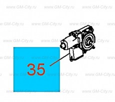 Электродвигатель регулятора окна передней боковой двери Chevrolet Malibu