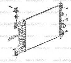 Радиатор охлаждения мкпп Chevrolet Cruze