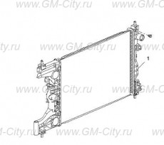 Радиатор охлаждения мех. Chevrolet Cruze
