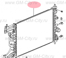 Радиатор охлаждения акпп Chevrolet Rezzo
