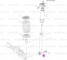 Амортизатор задний Chevrolet Orlando