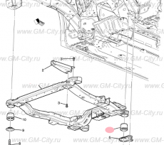 Сайлентблок передней балки задний Chevrolet Volt I