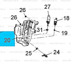 Контейнер омывателя ветрового стекла Chevrolet Malibu