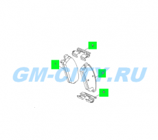 Колодки тормозные задние Chevrolet Cruze