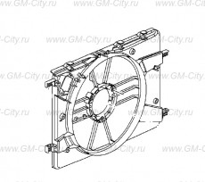 Кожух вентилятора радиатора мкпп Chevrolet Orlando