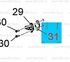 Проставка фиксатор защелки передней боковой двери Chevrolet Malibu