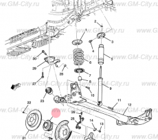 Ступица задняя Chevrolet Volt I