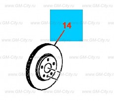 Диск тормозной передний Chevrolet Malibu