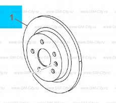 Ротор заднего тормоза Chevrolet Malibu