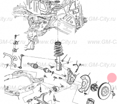 Диск тормозной передний  Cadillac SRX ІІ