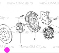 Диск тормозной задний Chevrolet Cruze