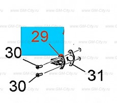 Фиксатор замка передней боковой двери Chevrolet Malibu