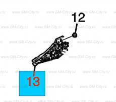 Кронштейн ручки наружной боковой задней двери Chevrolet Malibu