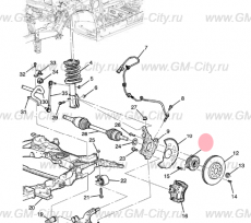 Ступица передняя Chevrolet Volt II