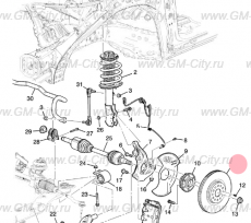 Диск тормозной передний Chevrolet Traverse II