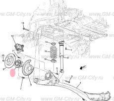 Ступица задняя Chevrolet TrailBlazer III