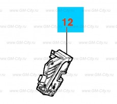 Защелка задней боковой двери Chevrolet Cobalt