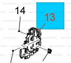 Замок передней боковой двери Chevrolet Malibu