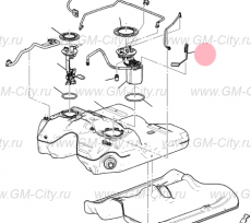 Датчик уровня топлива Cadillac SRX ІІ