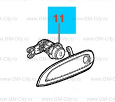 Замок передней боковой двери Chevrolet Cobalt