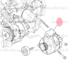 Генератор в сборе Cadillac SRX ІІ