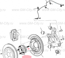 Ступица задняя Cadillac CTS ІІІ