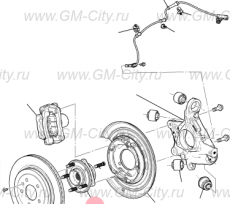 Ступица задняя Cadillac ATS
