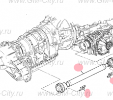 Карданный вал передний Cadillac SRX І