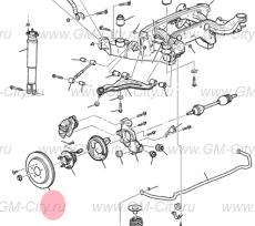 Диск тормозной задний Cadillac SRX І