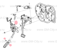 Педаль акселератора Cadillac SRX І