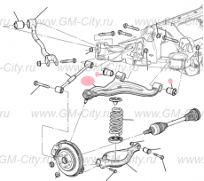 Рычаг задний верхний левый Cadillac SRX І