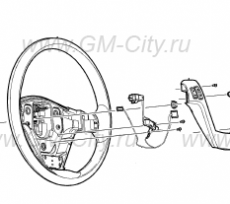 Подушка безопасности водителя Cadillac SRX І